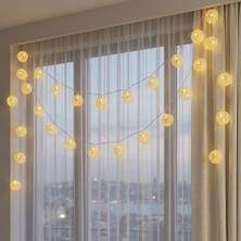 ForWhat Büro Ev Ofis Bahçe Dekoru Için Pilli 2mt 10LED Topluk Gün Işığı Aydınlatma