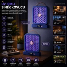 ForWhat Büro Ev Ofis Hijyeni Için Şarjlı Uv Işıklı Dijital Göstergeli Sessiz Sinek Kovucu
