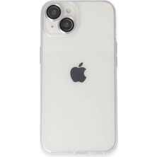 DS LLC Apple Iphone 14 Kılıf Luko Lens Silikon - Gümüş