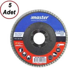 Buççin Online Mağaza 5 Adet 115X22 mm Metal Ahşap Flap Disk Zımpara (40 Kum)
