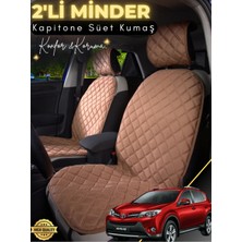 Mikasso Toyota Rav 4 Uyumlu 2'li Süet Oto Koltuk Minderi | Terletmez | Universal | Oto Aksesuar | A5 Süet Ka