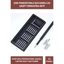 Buççin Online Mağaza Özel Üretim Mıknatıslı Kaliteli Gözlük Laptop Saat Mini Tamir Plastik Kutulu 25 Parça Tornavida Seti