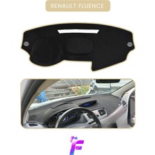 Mikasso Renault Fluence Araca Özel Torpido Örtüsü | Ön Göğüs Kılıfı | Tam Koruma | Oto Aksesuar | A31 Bej