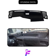 Mikasso Hyundai Excel Araca Özel Torpido Örtüsü | Ön Göğüs Kılıfı | Tam Koruma | Oto Aksesuar | TC54 Siyah