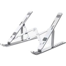 ForWhat Büro Ev Ofis Bilgisayarı Için Siyah Metal Katlanabilir Notebook Standı