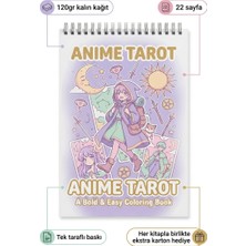 Pink Swan Craft Anime Tarot: Bold & Easy Boyama Kitabı - 10X20 cm