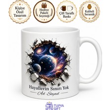 Tupya Gift 3D Efektli Baskılı Kupa Bardak Hediye Özel Tasarım Porselen Kupa