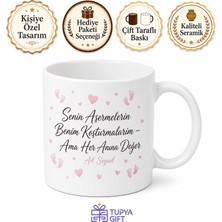 Tupya Gift Aşerme Krizleri Gelen Hamile Eşime Tatlı Niyetine Romantik Kupa Bardak Hediye