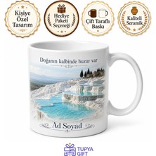 Tupya Gift Pamukkale Manzaralı Tasarım Baskılı Kupa Bardak Özel Hediye