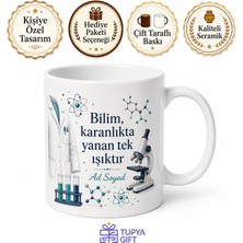 Tupya Gift Isimli Laboratuvar Önlüğü Desenli Araştırmacı Kupası Hediye Kupa Bardak