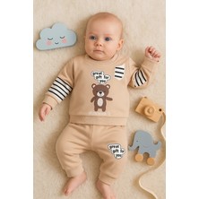 Veraura Lifestyle Gift For You Desenli 2'li % 100 Pamuk Erkek Bebek Takımı