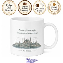 Tupya Gift Kişiye Özel Memleket Temalı Ofis Kupa Bardak Isimli Hediye