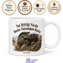 Tupya Gift Off-Road Pilotuna Dağ Tepe Çamur Demeden Tırmanan 4x4 Kupa Bardak Hediye