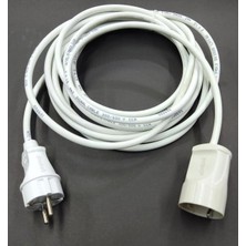 Buççin Online Mağaza 5 Metre 2x1.5 Kablolu Fişli Prizli Seyyar Kalın Isınmaz Izole Uzatma Kablosu Ev Işyeri Çok Amaçlı