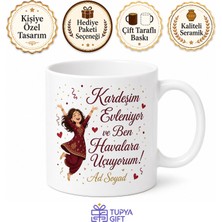 Tupya Gift Gelinin Kız Kardeşi Havalara Uçuyor Temalı Kına Gecesi Kupası Hediye Bardak