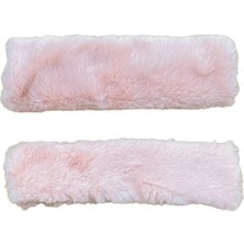 Mikasso Peluş Seyahat Emniyet Kemer Pedi Kılıfı 2'LI Pudra Pembe
