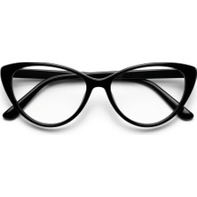Bappir Elyra Cat Eye Siyah Çerçeve Mavi Işık Koruyucu Gözlük