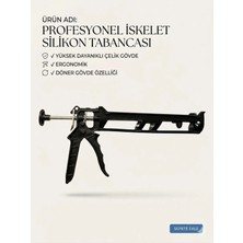 Buççin Online Mağaza Profesyonel Iskelet Silikon Tabancası - Güçlendirilmiş Çelik Gövde