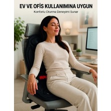 Eco Lounge Isısıtmalı Titreşimli Masaj Koltuk Minderi Sırt Bel Boyun Destekli