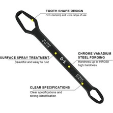 Buççin Online Mağaza Universal Anahtarı Çift Kafalı Çok Fonksiyonlu 6-22MM (5566)