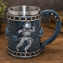ForWhat Büro Ev Ofis Hediyesi Için 3D Astronot Stil Kupa Bardak