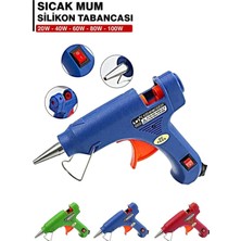 Buççin Online Mağaza 80 Watt Sıcak Silikon Tabancası Çekme Eritme Tabanca Şeffaf Mum Yapıştırıcı
