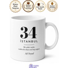 Tupya Gift Şehir Plaka Kodlu Minimal Tasarım Kupa Bardak | Özel Baskılı Hediye