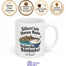 Tupya Gift Silivri Esprili Kupa Sahil Havası Yoğurt Diyarı Komik Hediye Bardak