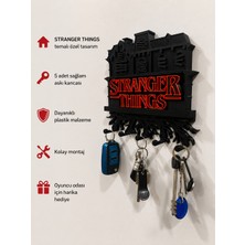 Memania Co Stranger Things Duvar Anahtarlığı Dekoratif Anahtar Askısı Oyuncu Odası Tablo Duvar Dekoru Süsü