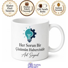 Tupya Gift Isme Özel Çözüm Odaklı Motivasyon Yazılı Kupa Bardak Hediye