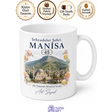 Tupya Gift Manisa Plakalı Mesir Macunu Şehzadeler Şehri Spil Dağı Kupa Bardak Hediye