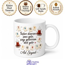 Tupya Gift Okey Yancısına Hediye Çayı Getiren Yancı Okeyin Neşesi Kupa Bardak