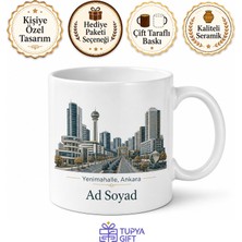 Tupya Gift Yenimahalle Modern Şehir Dokusu Ankara Hatırası Kupa Bardak Hediye