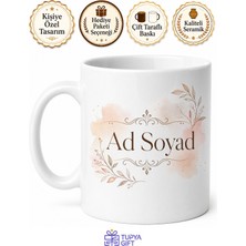 Tupya Gift Isme Özel Orijinal Baskı Yazılı Kupa Bardak Kişiye Özel Hediye