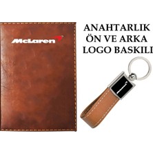 Mikasso Mclaren Logolu Taba Ruhsat Kabı ve Mclaren Logolu Anahtarlık