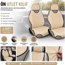 Mikasso Oto Atlet Kılıfı Ön Koltuklar Için Bej Bej