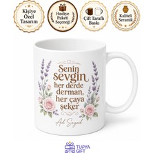 Tupya Gift Kişiye Özel Nineye Sevgi Dolu Baskılı Kupa Bardak Hediye Anneanne Babaanne