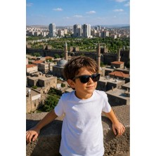 Bappir UV400 Korumalı Çocuk Wayfarer Mavi/füme Çerçeve Yeni Sezon Unisex Güneş Gözlüğü