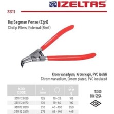 Buççin Online Mağaza Dış Segman Pensesi Yaylı Eğri 170MM