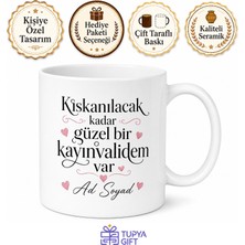 Tupya Gift Kıskanılacak Kadar Güzel Kayınvalide Esprili Iltifat Kupası Hediye Bardak