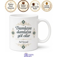 Tupya Gift Isme Özel Türk Atasözü Yazılı Kupa Bardak Özel Tasarım Hediye