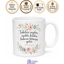 Tupya Gift Düğün Yapan Arkadaşa Yorgunluk Kahvesi Takı Sayma Saati Kupası Hediye