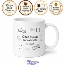Tupya Gift Yazılımcı Için Kişiye Özel Isimli Baskılı Kupa Bardak Çalışma Masası Hediyesi