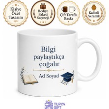Tupya Gift Isme Özel Öğretim Görevlisi Hediye Kupa Bardak Özel Tasarım Baskılı