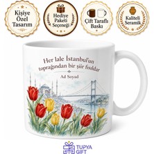 Tupya Gift Dünya Lale Günü Istanbul Bahar Simgesi Temalı Porselen Kupa Bardak Hediye