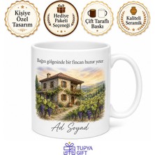 Tupya Gift Kırklareli Bağ Evi Temalı Kupa Bardak | Özel Tasarım Hediye Bardak