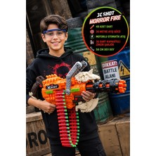 Toyfest Horror Fire Dart Tabancası 48 Dart Motorlu Otomatik Zincir Beslemeli 30 Metre 58 cm