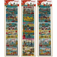 Hace Bazaar Istanbul Temalı Silikon Buzdolapı Süsü Magnet 6'lı Set ALK5809
