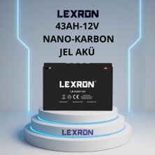 Lexron 43AH-12V Jel Aküelektrikli Araçaküsü Nanokarbon
