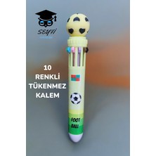 Seyfi Kırtasiye 10 Renkli Tükenmez Kalem Futbol Basketbol Modeller 1 Adet